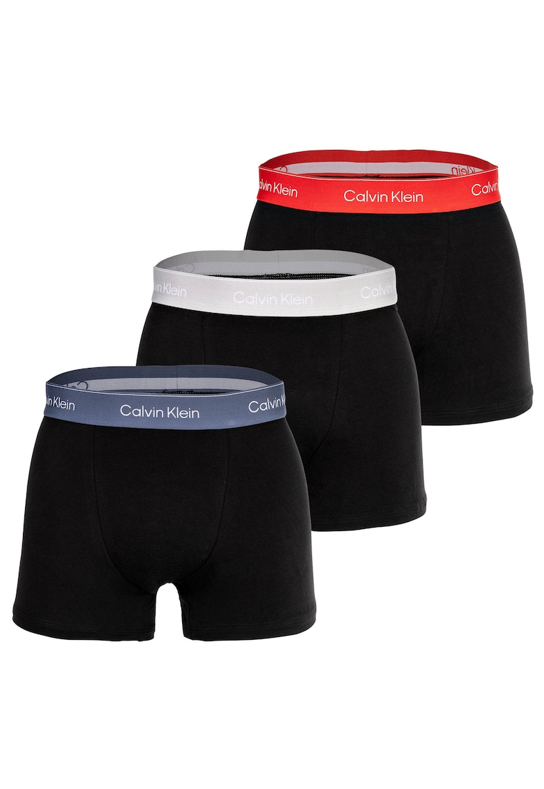 Set de boxeri relaxed fit Icon - 3 perechi - Rosu/Negru/Albastru