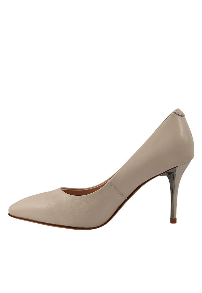 Pantofi eleganti - dama - JI80023A crem - piele naturala - toc - Epica - imagine 1