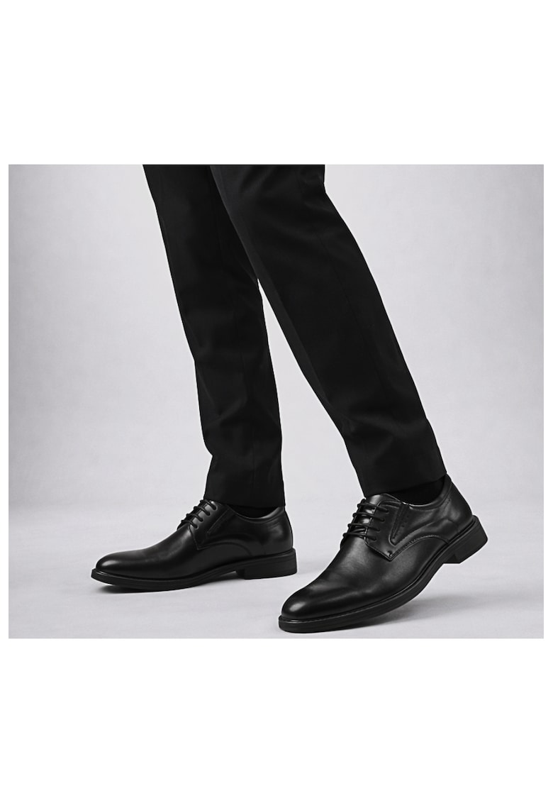 Pantofi eleganti - barbati - E630007A negru - piele naturala - toc - Negru