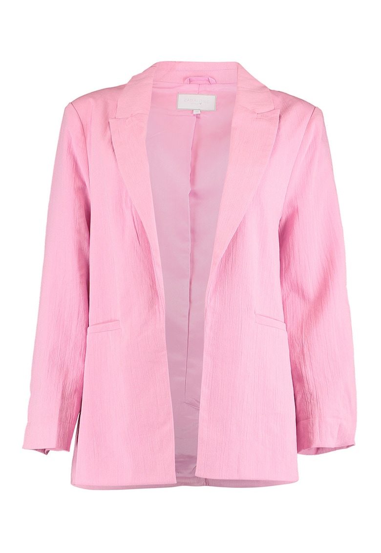 Sacou cu slit pe spate - Roz pastel