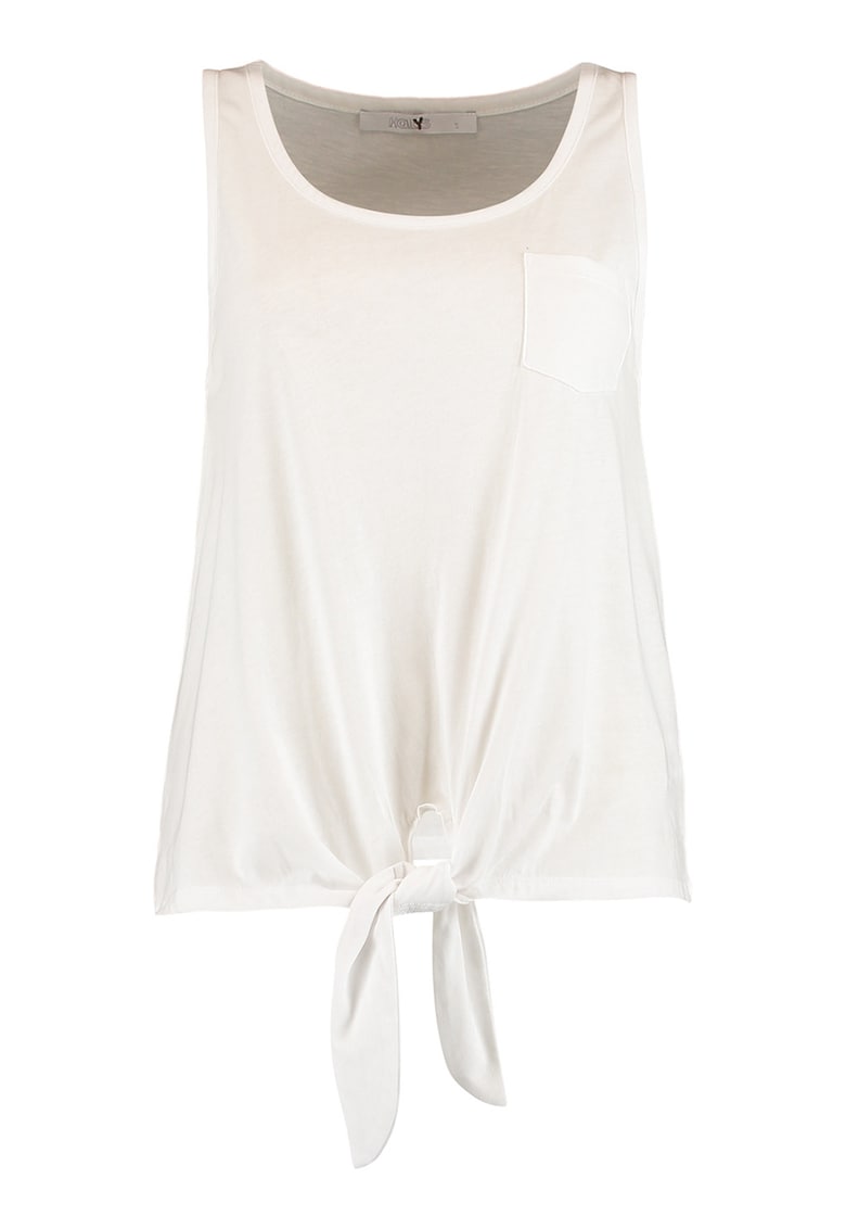 Top din amestec de modal - Alb murdar