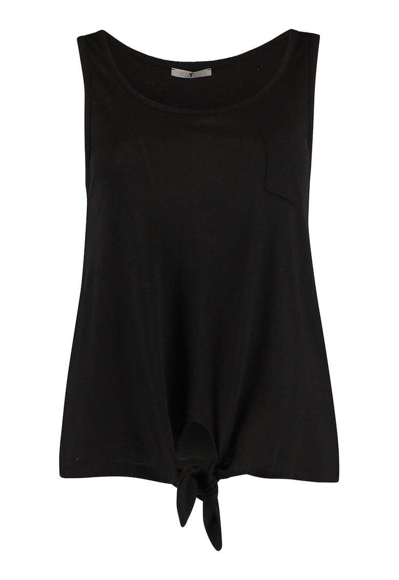 Top din amestec de modal - Negru