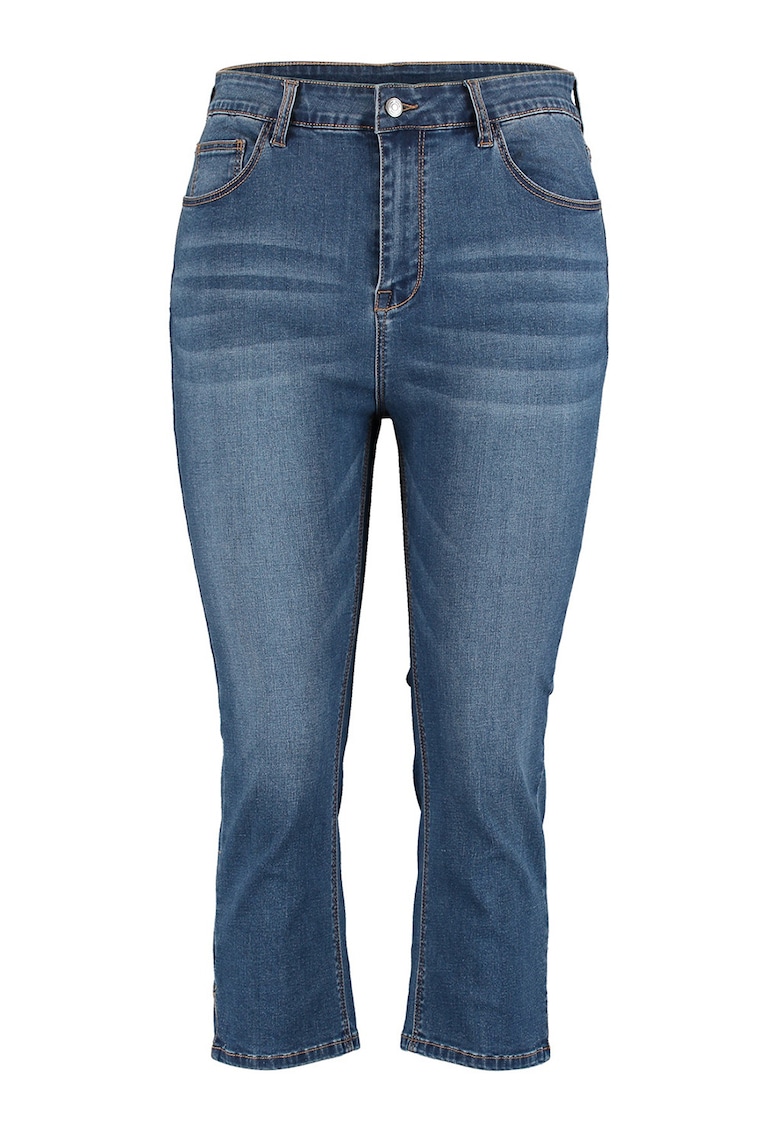 Blugi trei sferturi cu buzunare - Albastru inchis