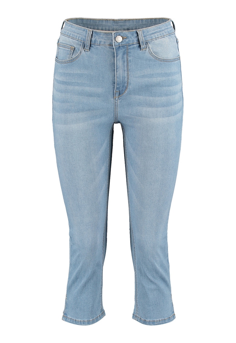 Blugi trei sferturi cu buzunare - Albastru pastel