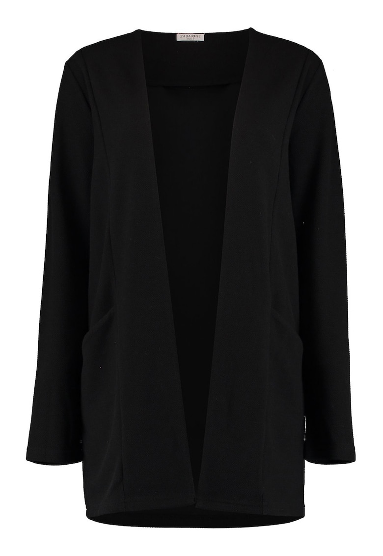 Cardigan uni fara inchidere - Negru