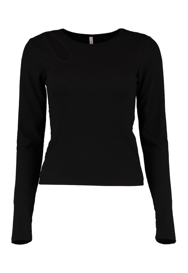 Bluza cu decupaj - Negru