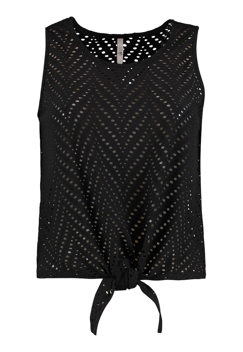 Top cu perforatii - Negru