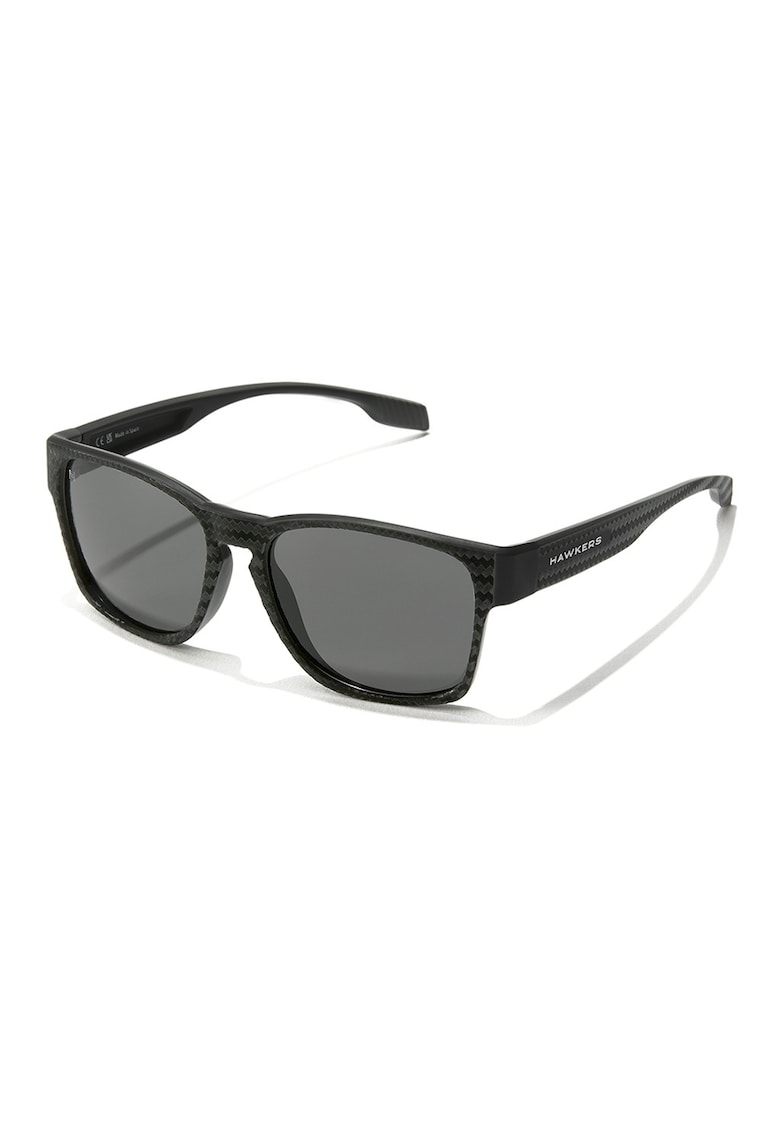 Ochelari de soare patrati unisex cu lentile polarizate - Negru