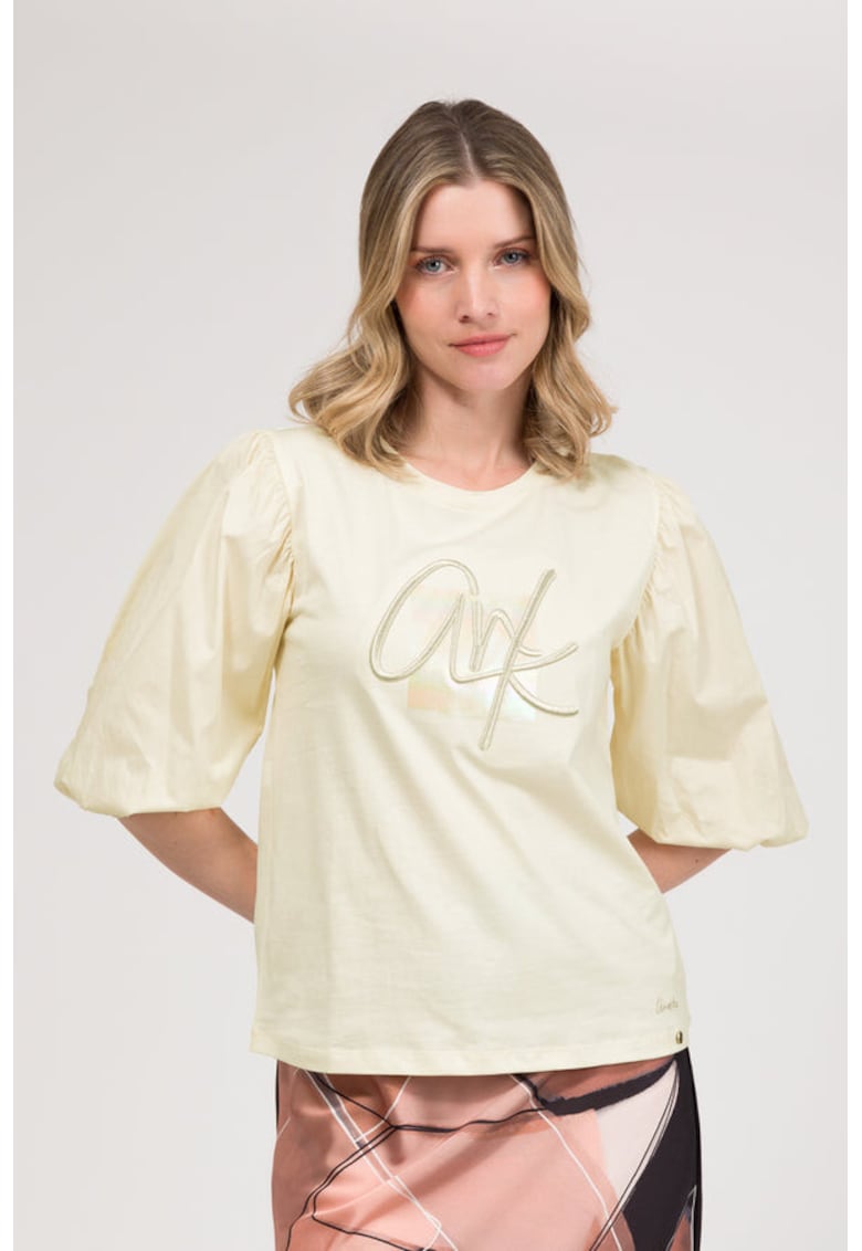 Tricou dama maneca scurta 42251 105 - Alb