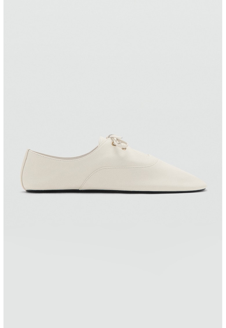 Pantofi casual de piele - Alb murdar