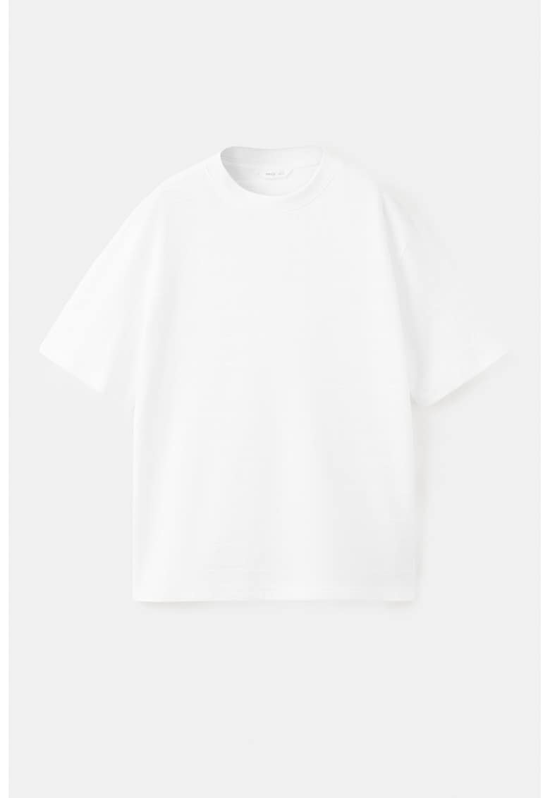 Tricou cu decolteu rotund - Alb