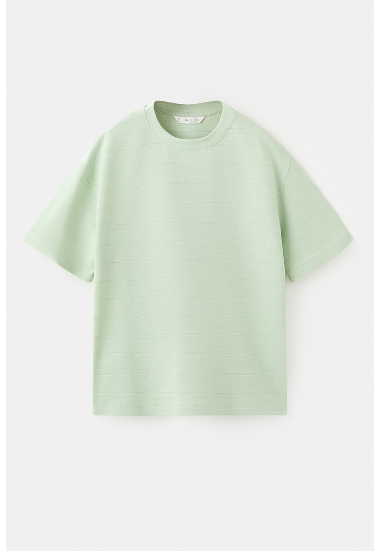 Tricou cu decolteu rotund - Verde pal