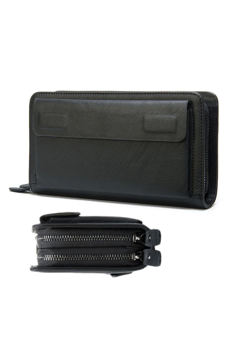 Portofele tip geanta de mana - Negru Glossy
