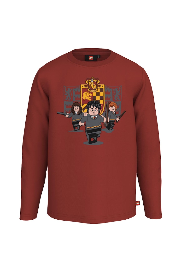 Bluza copii LWTAYLOR - bumbac - rosu inchis -