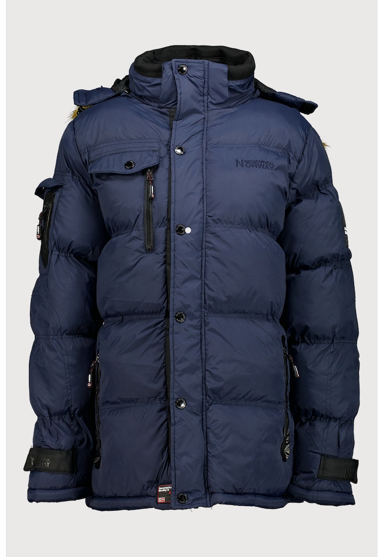 Geaca cu gluga detasabila si vatelina Bonapart - Bleumarin