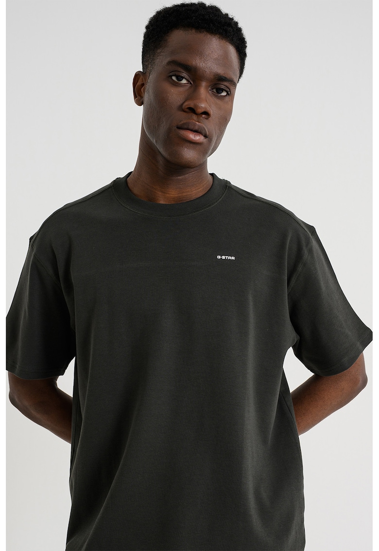 Tricou lejer din bumbac organic - Gri inchis