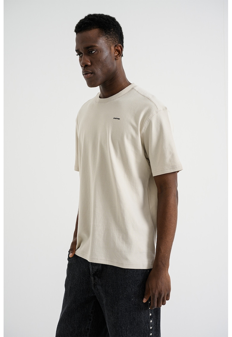 Tricou lejer din bumbac organic - Gri deschis