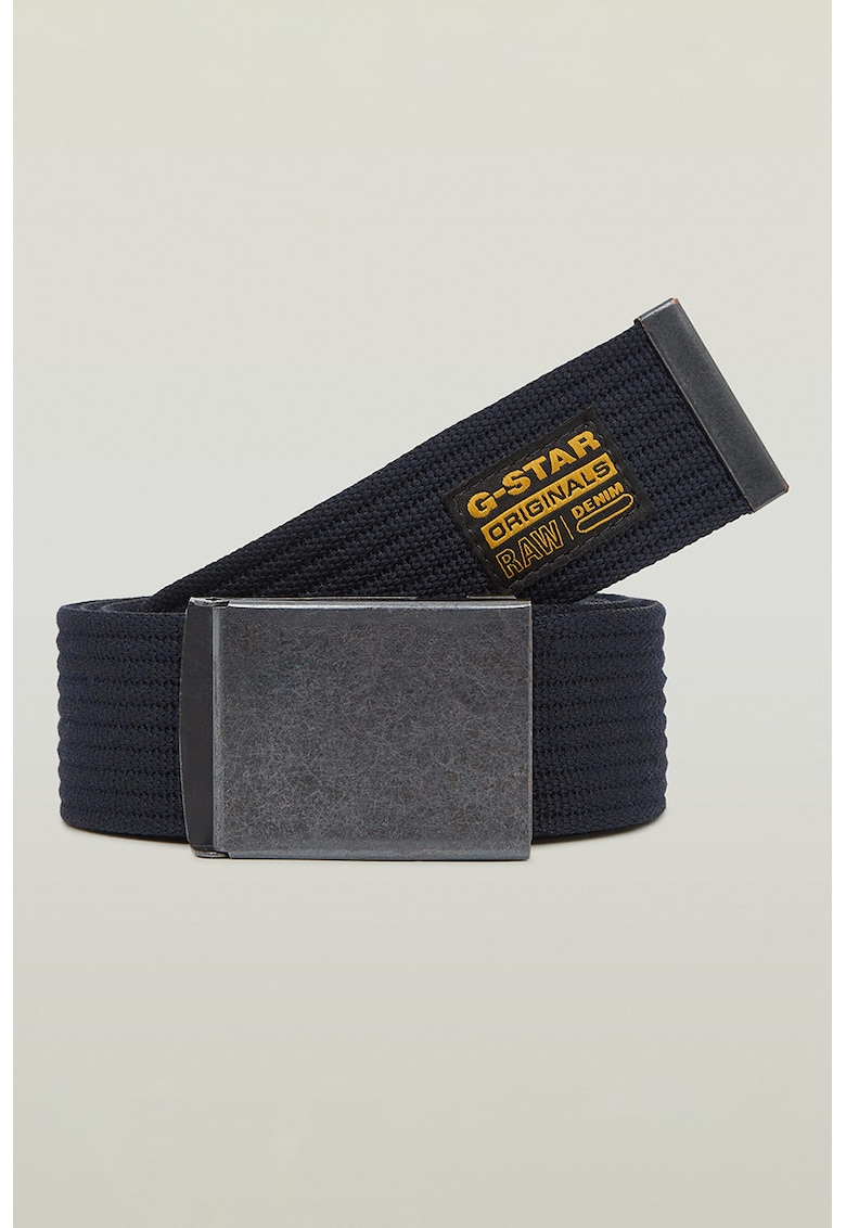 Curea elastica din material textil - Gri carbune