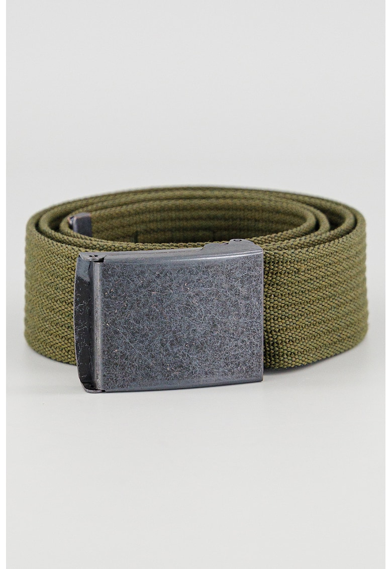 Curea elastica din material textil - Verde inchis