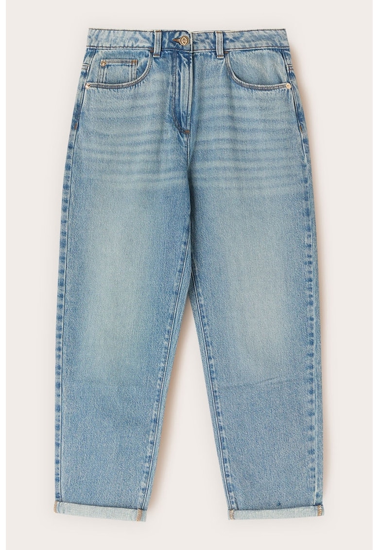 Blugi boyfriend crop - Albastru prafuit
