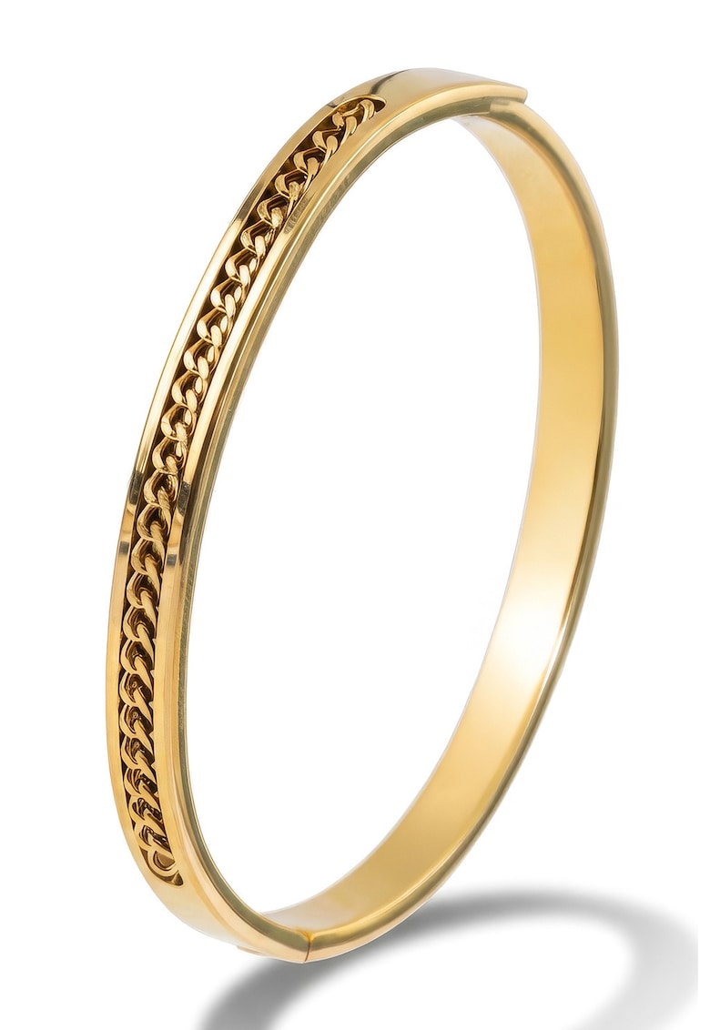 Bratara rigida placata cu aur de 18K - Auriu