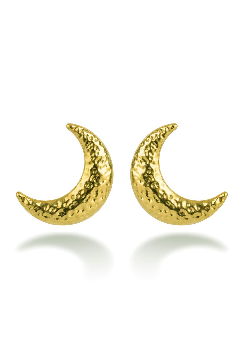 Cercei semiluna placati cu aur de 18K - Auriu