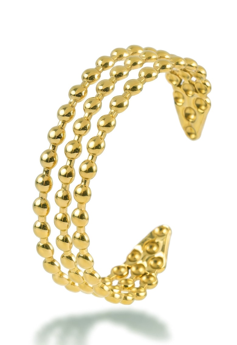 Bratara rigida placata cu aur de 18K - Auriu