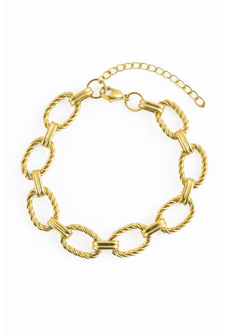 Bratara de lant placata cu aur de 18K Ezelda - Auriu