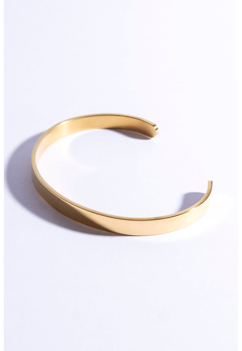 Bratara rigida placata cu aur de 18K - Auriu