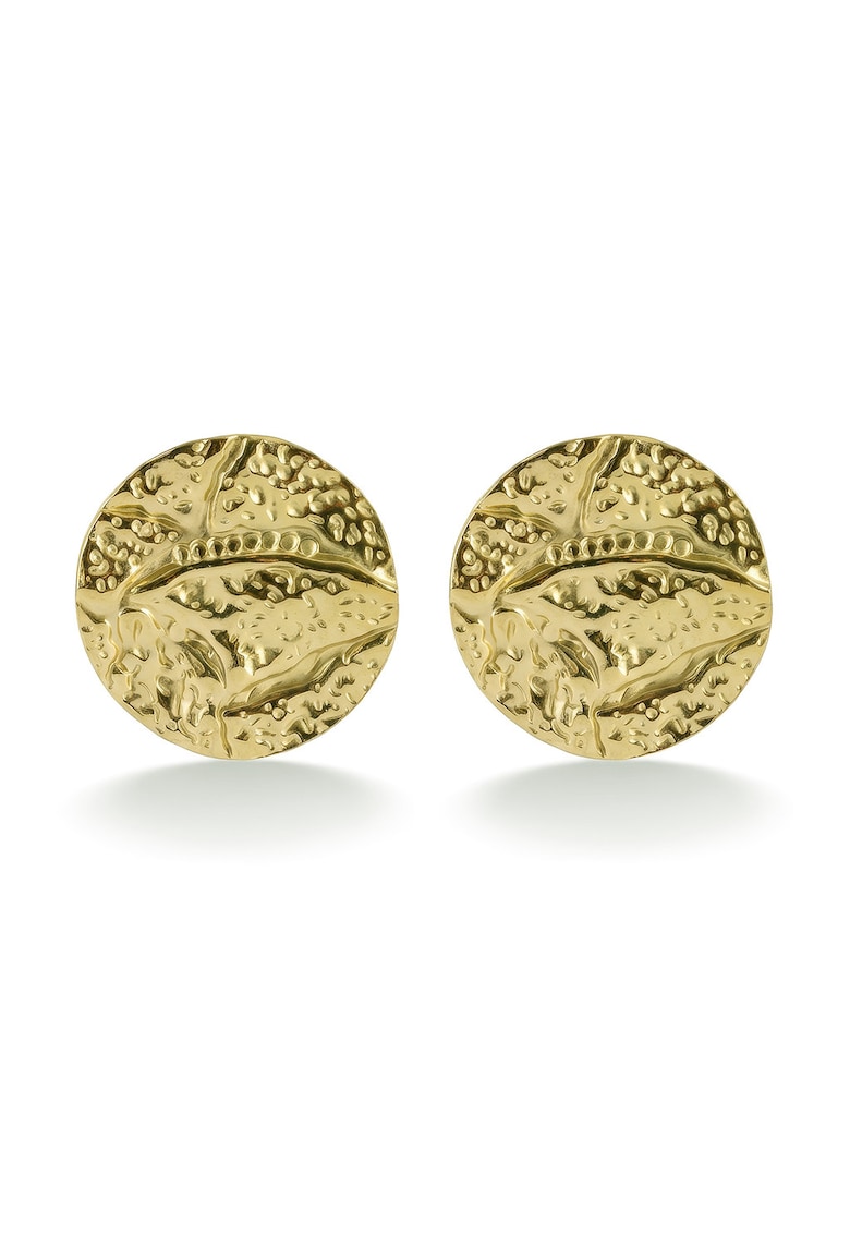 Cercei cu tija placati cu aur de 18K - Auriu