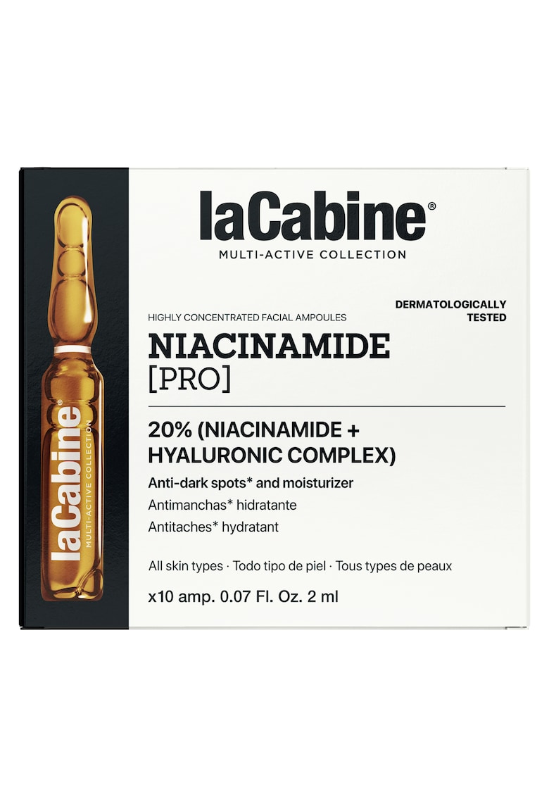 Fiola set 10x2ml 20% Niacinamide - textura lejera - pentru pete pigmentare