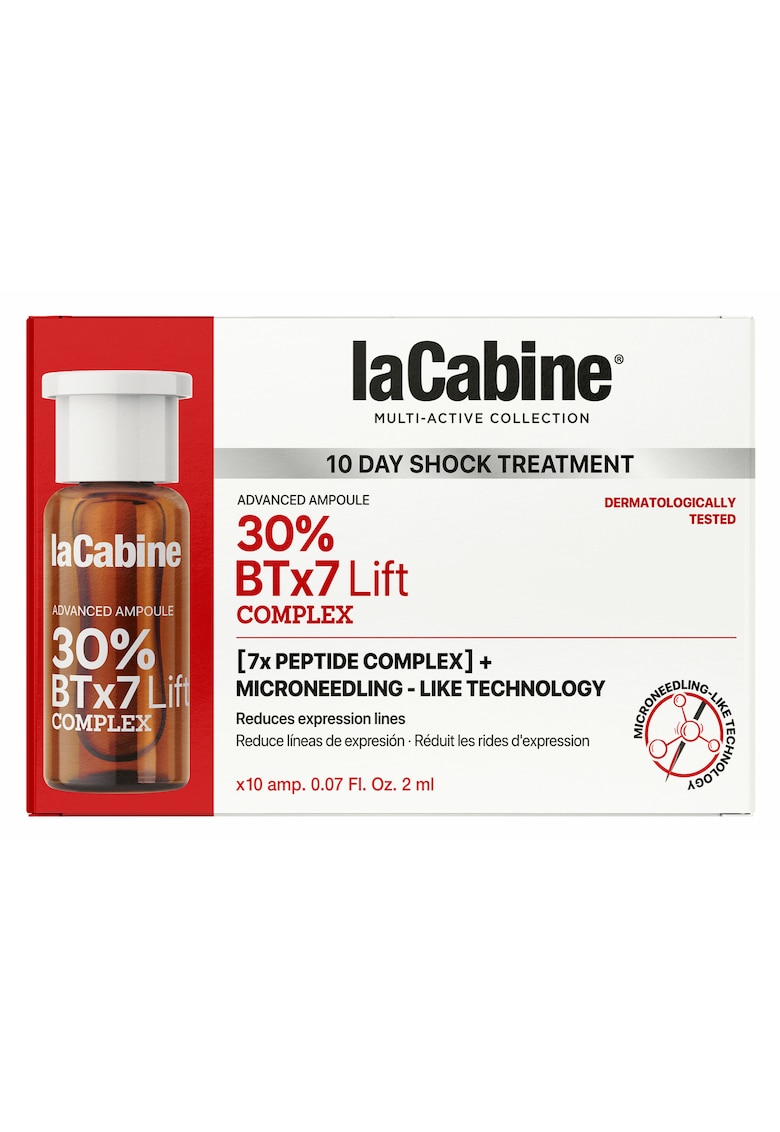 Fiole tratament - BTx7 Lift 30% - 10 fiole x2ml - efect microneedling - fermitate ridicata