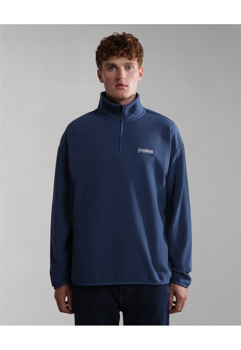 Morgex Bluzon din fleece cu jumatate de fermoar -