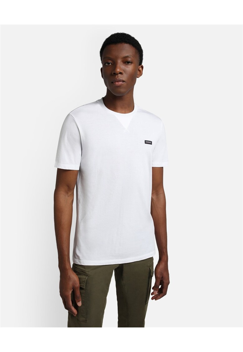 Tricou din bumbac la baza gatului Rhemes -