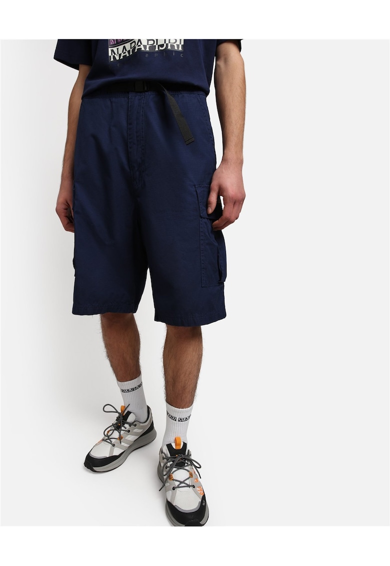 Pantaloni trei sferturi cu talie medie Bermuda Dru -