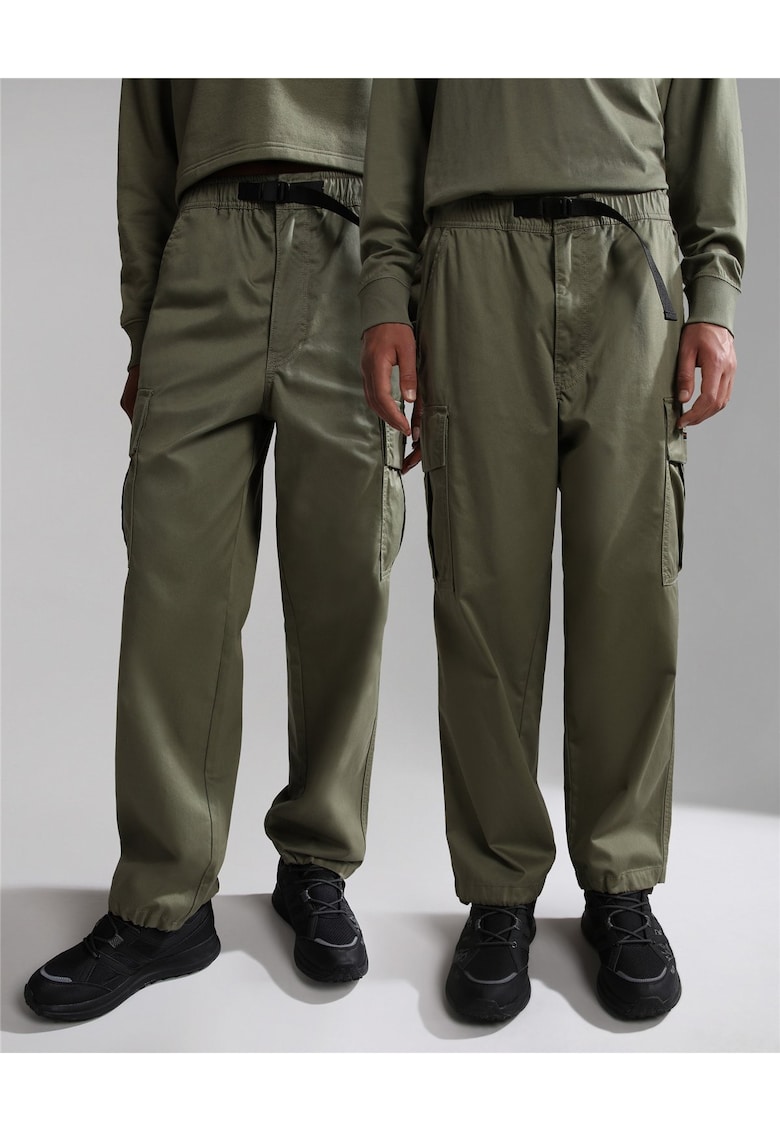 Pantaloni cargo unisex cu buzunare multiple Dru -