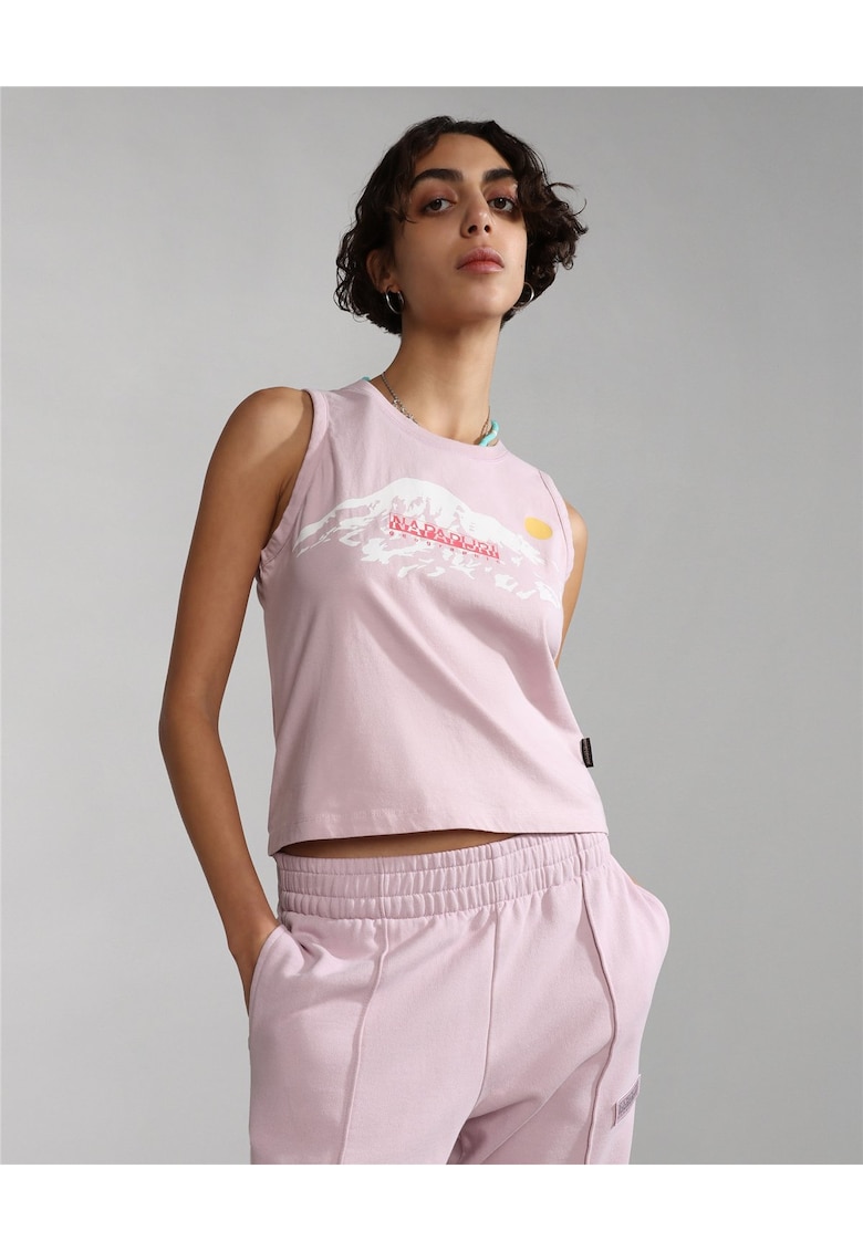 Top cu imprimeu logo -