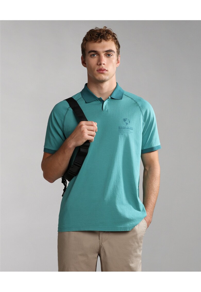 Tricou polo cu maneci raglan Santiago -