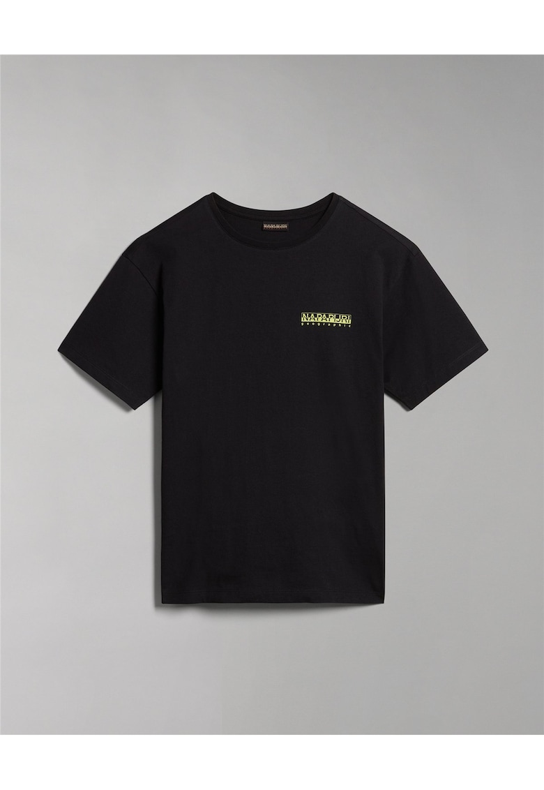 Tricou din bumbac cu imprimeu logo pe spate Montalva -