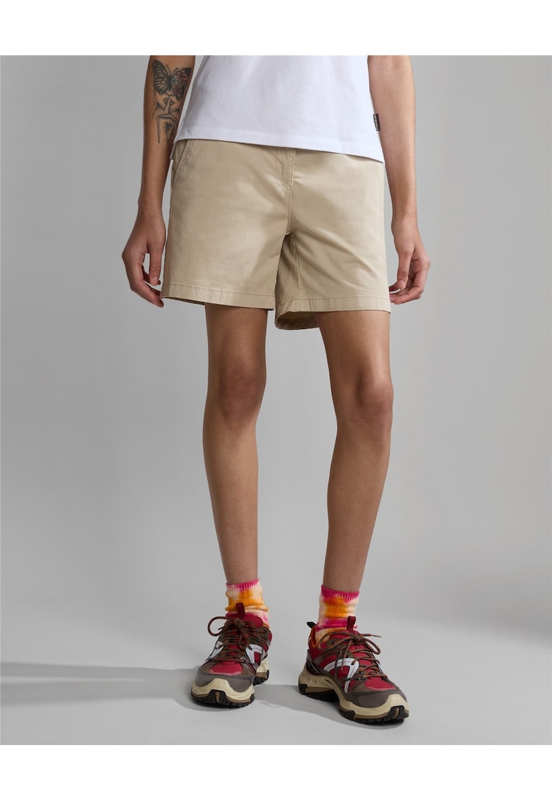 Nerie pantaloni scurti din amestec de bumbac -