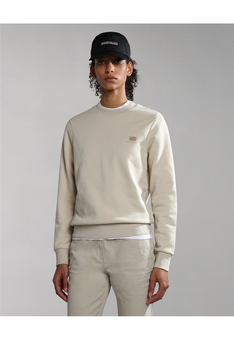 Bluza de trening din bumbac cu detaliu logo Nina -