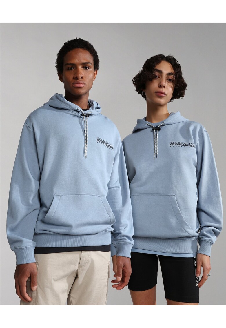 Hanorac unisex cu imprimeu logo pe spate Mataje -