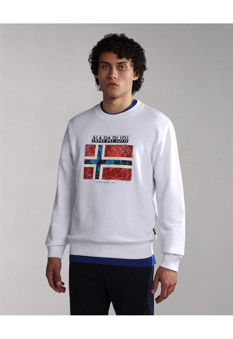 Bluza de trening cu imprimeu logo Guiro -