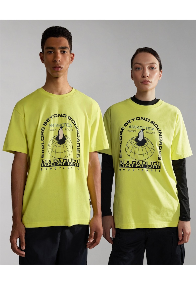 Tricou unisex cu imprimeu Hill -