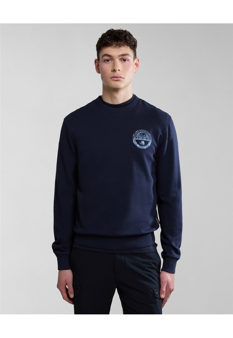 Bluza de trening din bumbac cu detaliu logo Bollo -