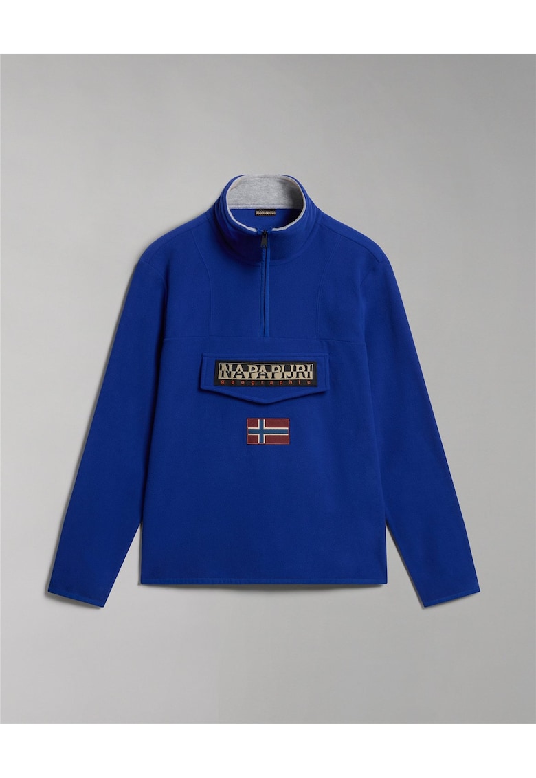 Bluza sport fleece cu fenta cu fermoar Burgee -