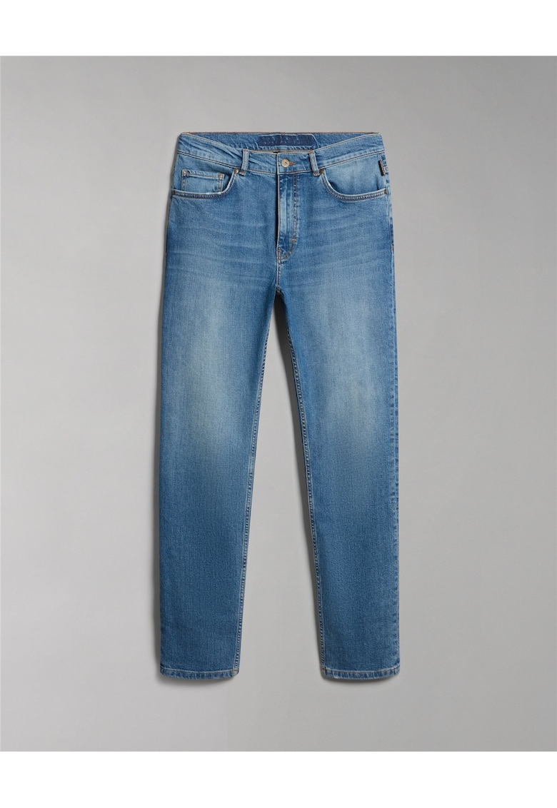 Blugi slim fit cu aspect decolorat Solveig -