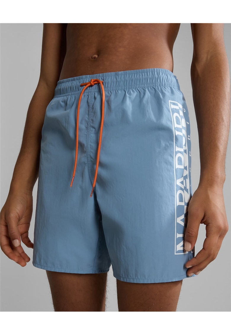 Pantaloni scurti de baie cu print logo.