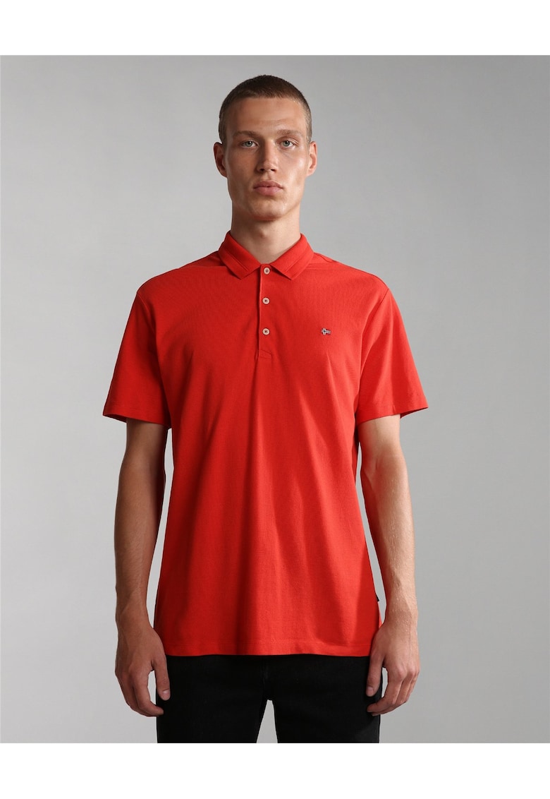 Tricou polo lejer din bumbac Ealis -