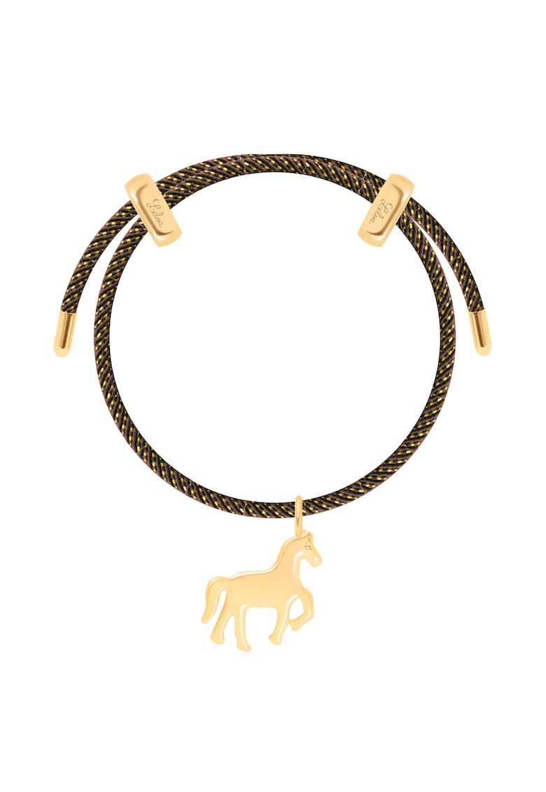 Bratara cu talismal in forma de cal - placat cu aur 18K Liana